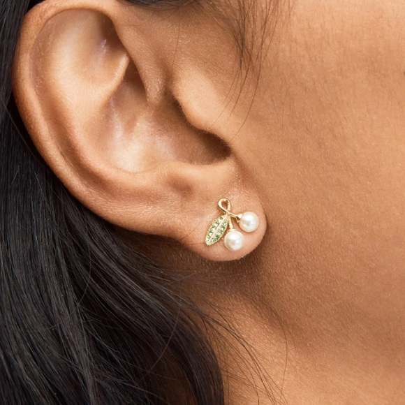 Kate Spade Cherie Cherry Stud Earrings - Picture 3 of 4